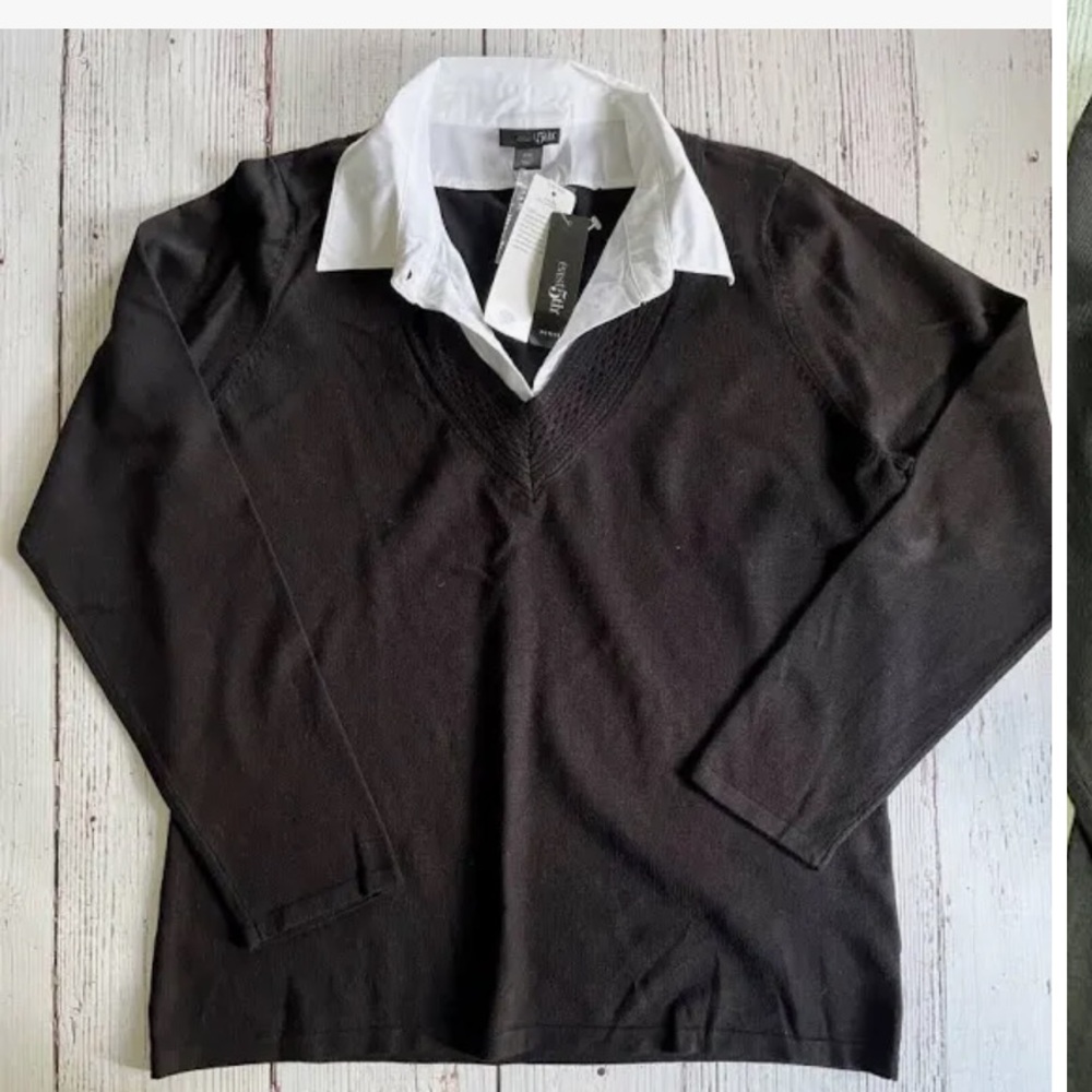 13/$20 East 5th collared top S